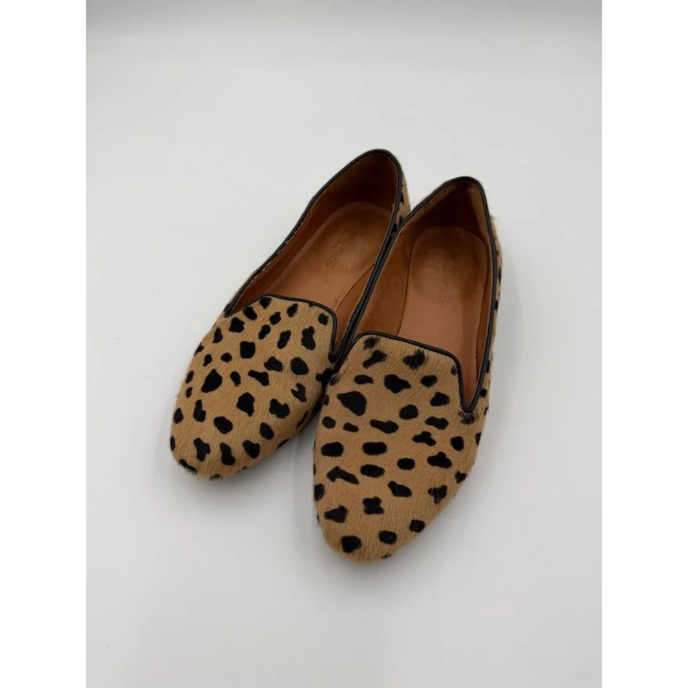 Madewell The Teddy Loafers Leopard Print Calf Hair